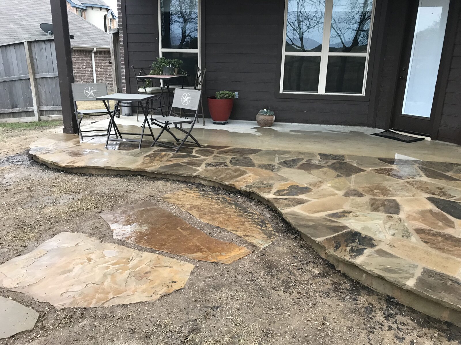 Hill Country landscape job