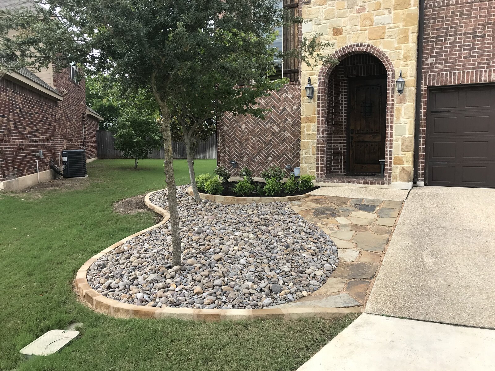 Stone and gravel yard