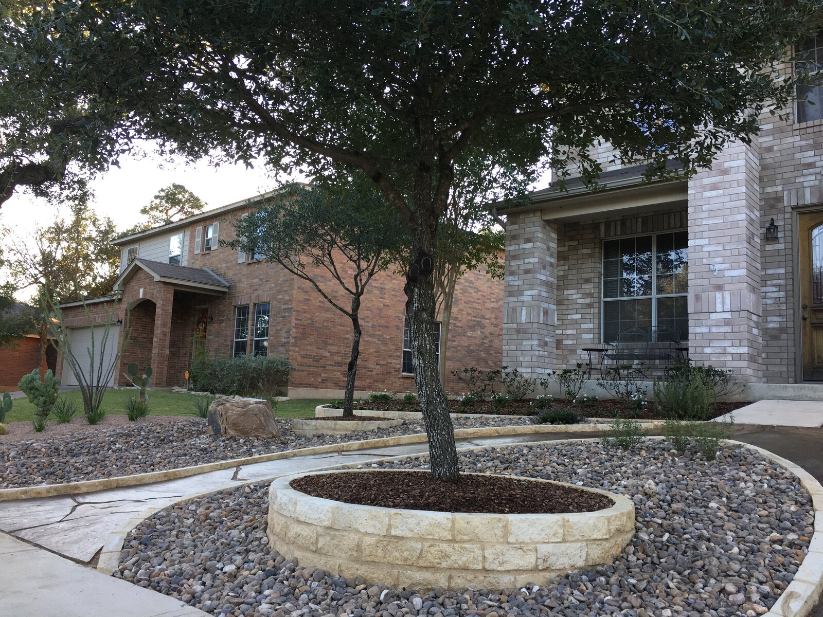 Stone and gravel yard