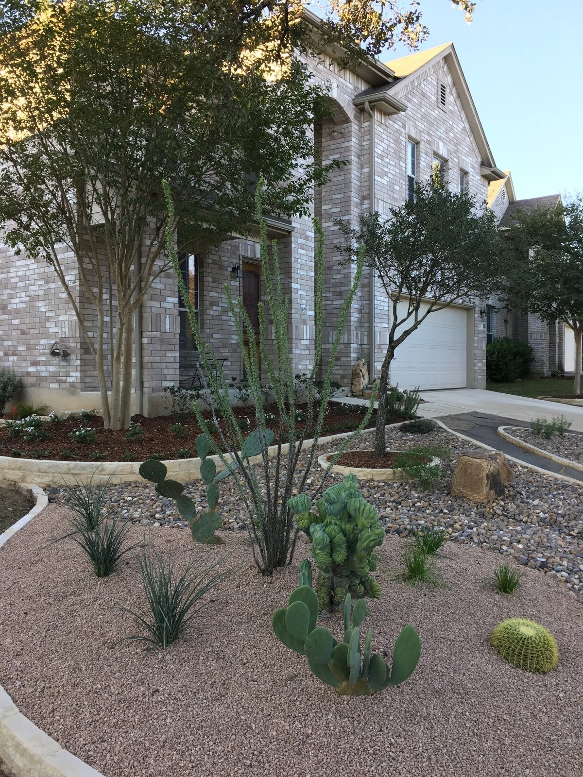Completed outdoor living space