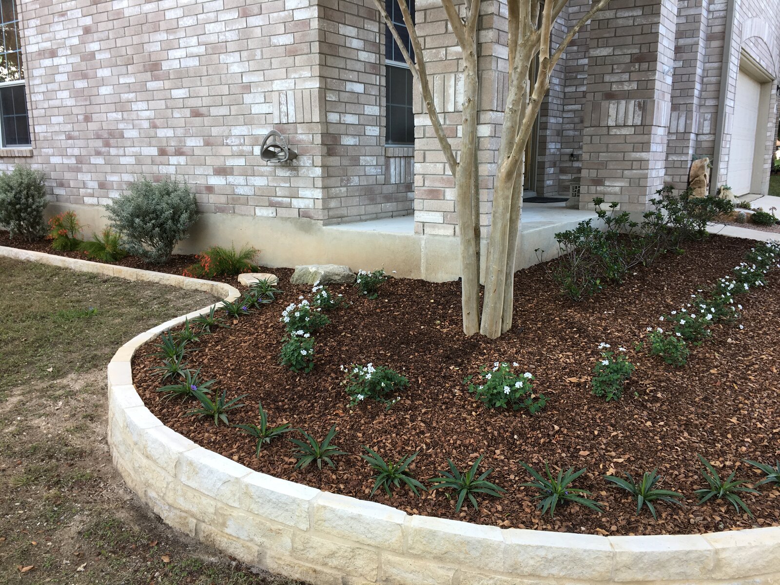 Completed outdoor living space