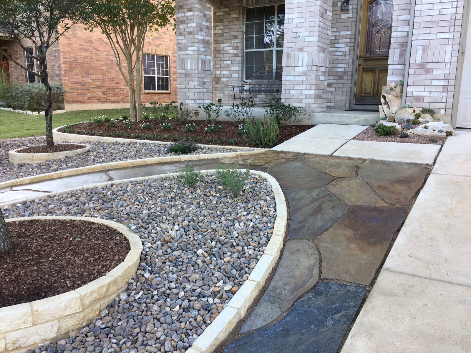 Completed outdoor living space