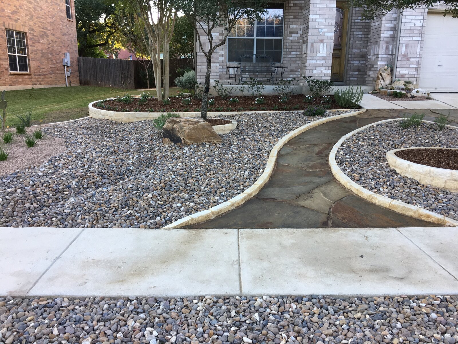 Hill Country landscape job