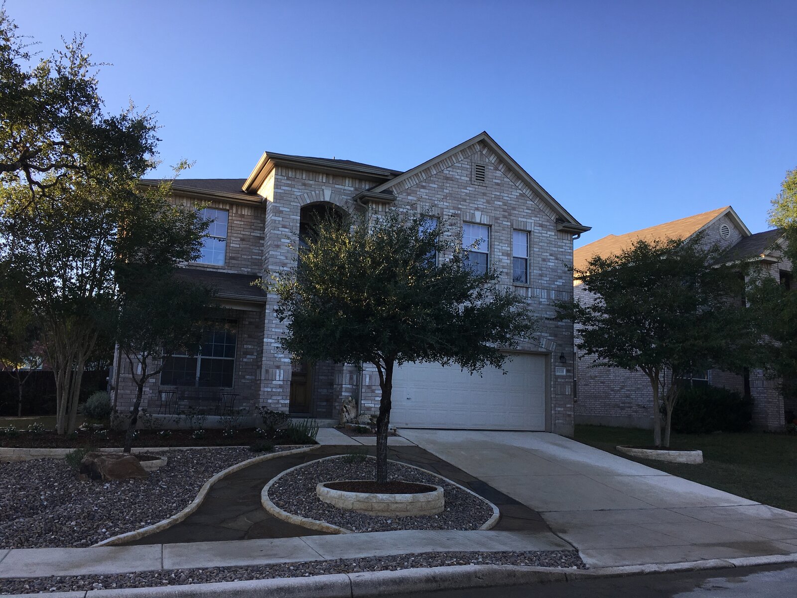 Completed outdoor living space
