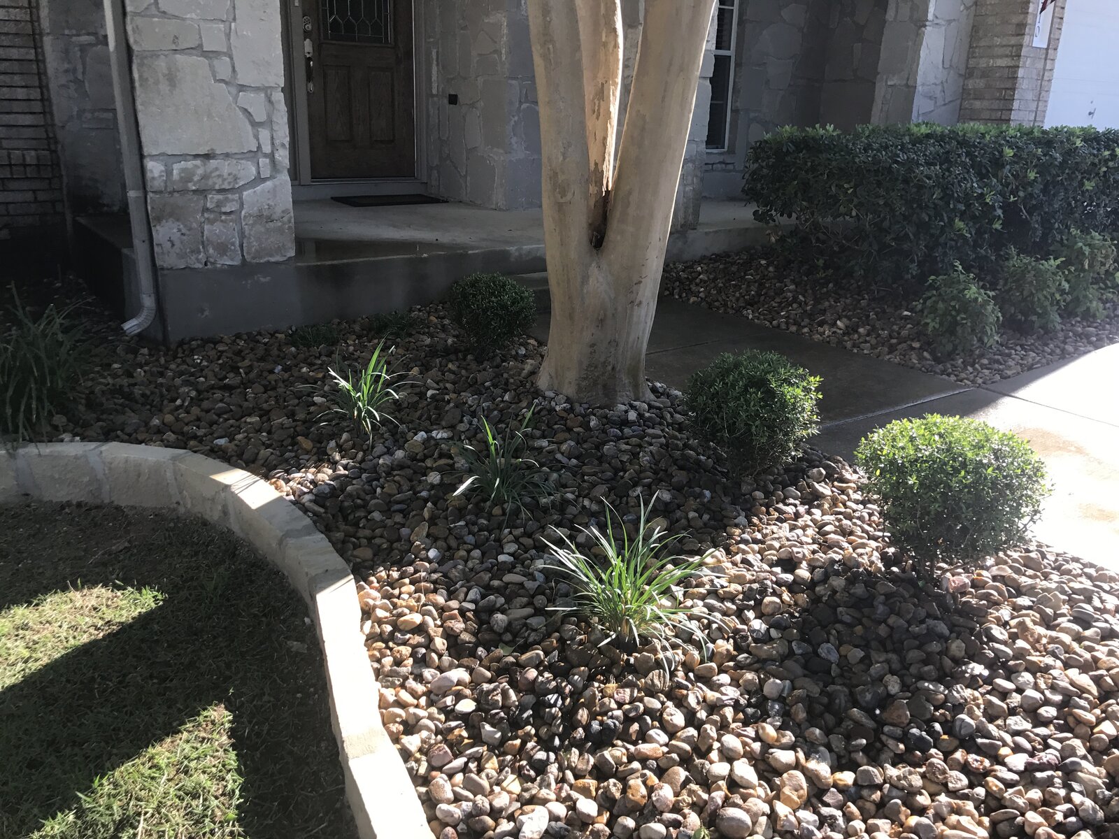 Completed outdoor living space