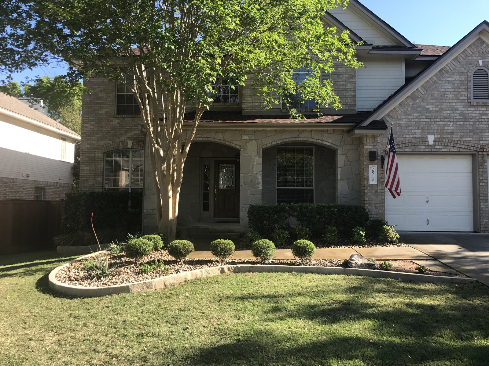 Hill Country landscape job