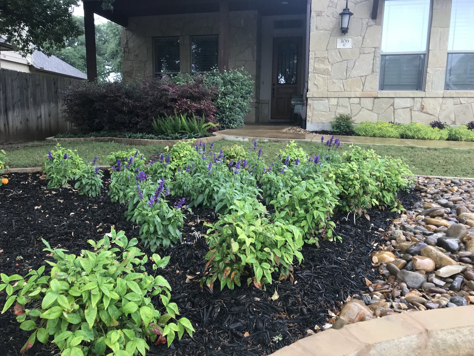 Stone and gravel yard