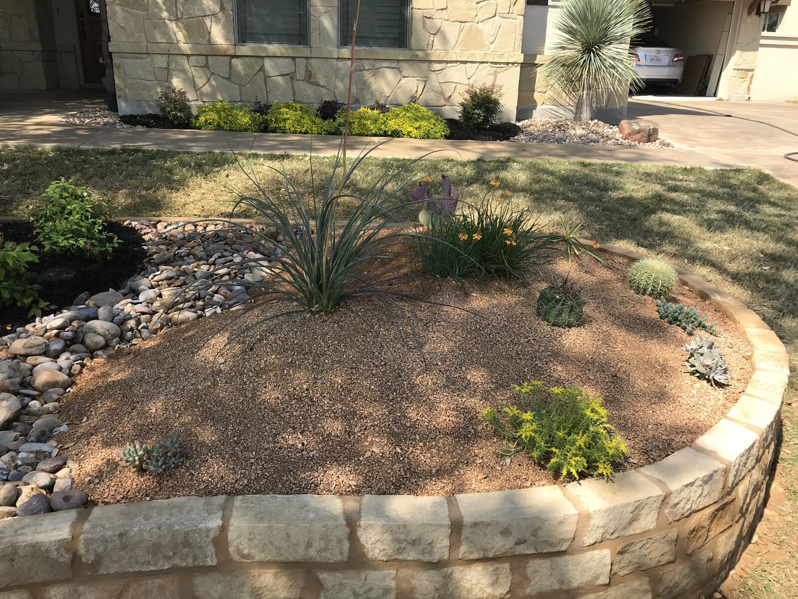 Stone and gravel yard