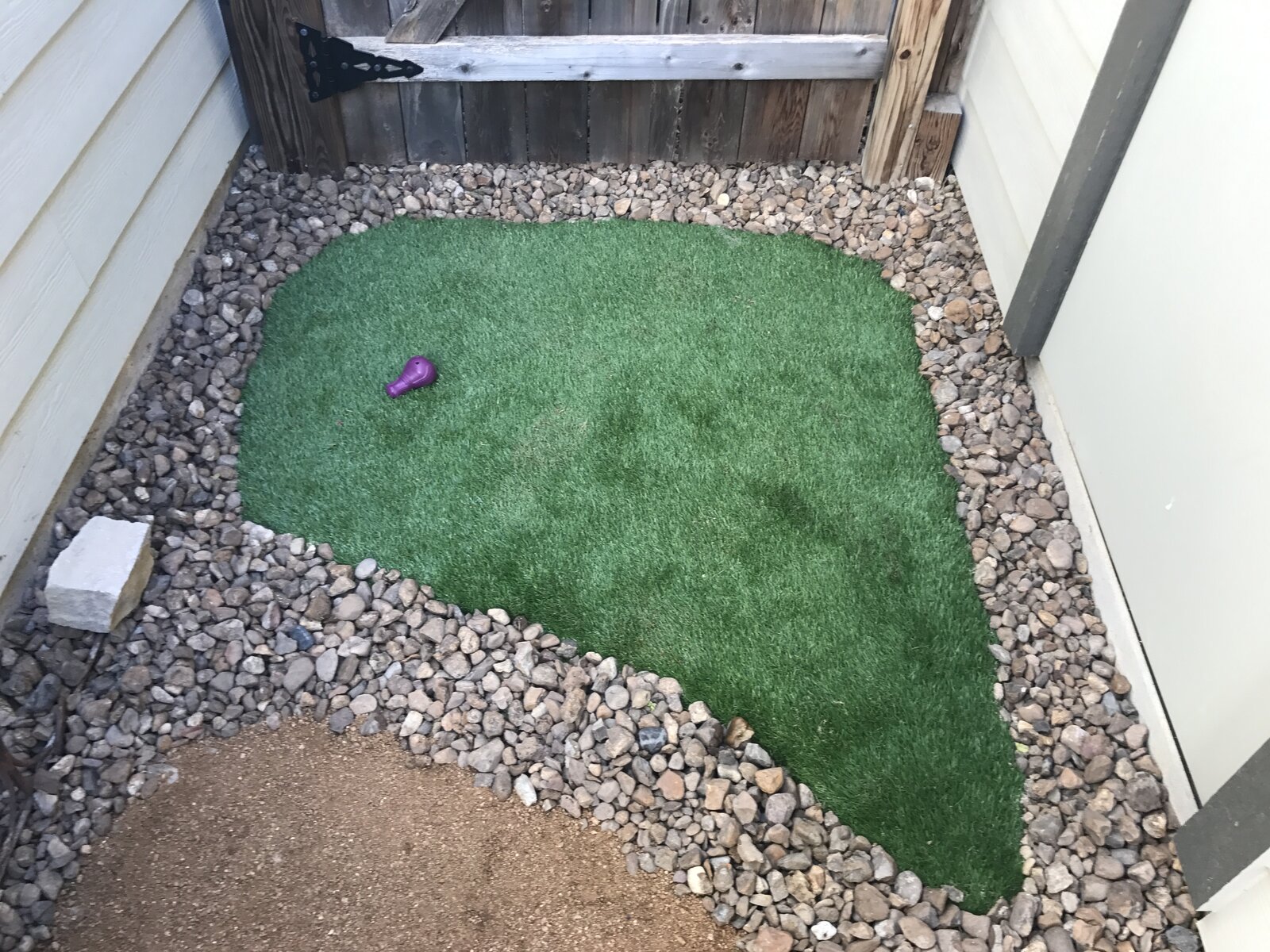 Completed outdoor living space