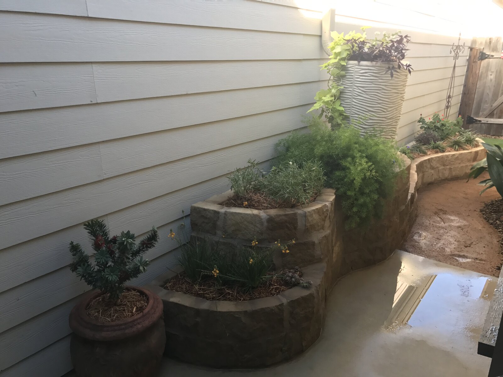 Stone and gravel yard