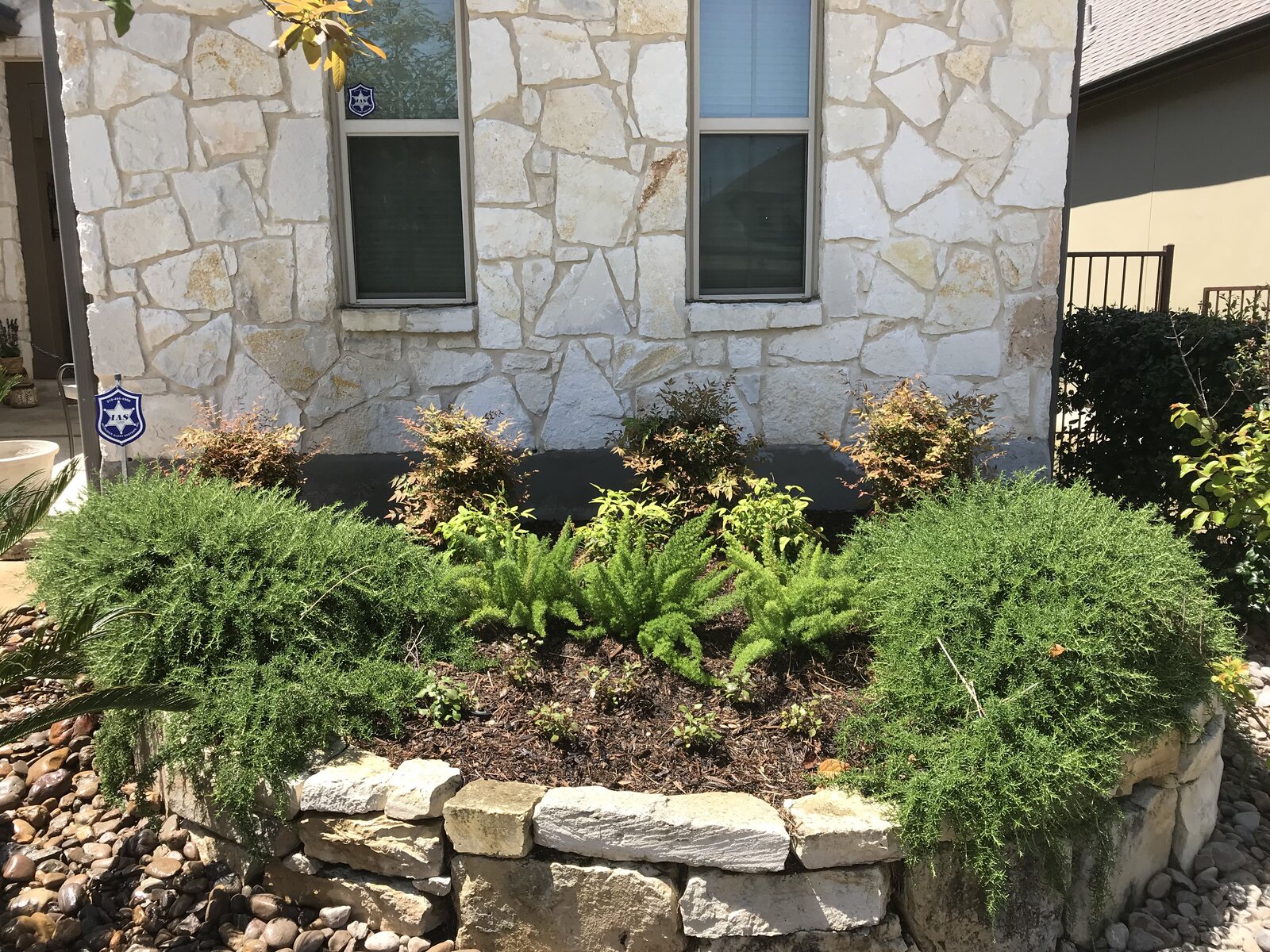 Finished landscaping job