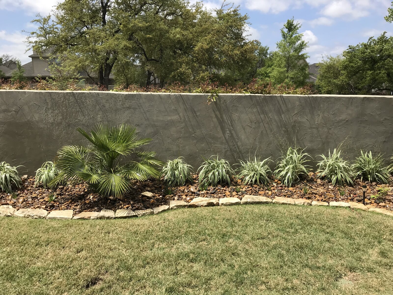 Hill Country landscape job