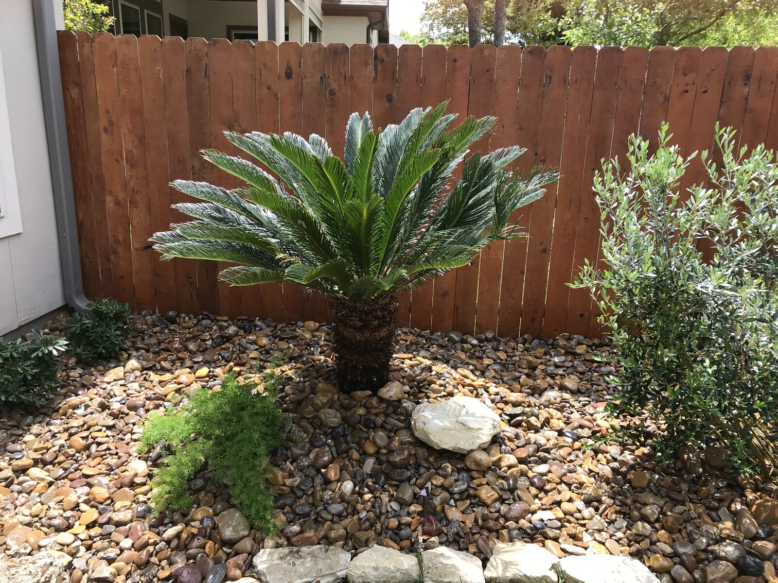 Completed outdoor living space