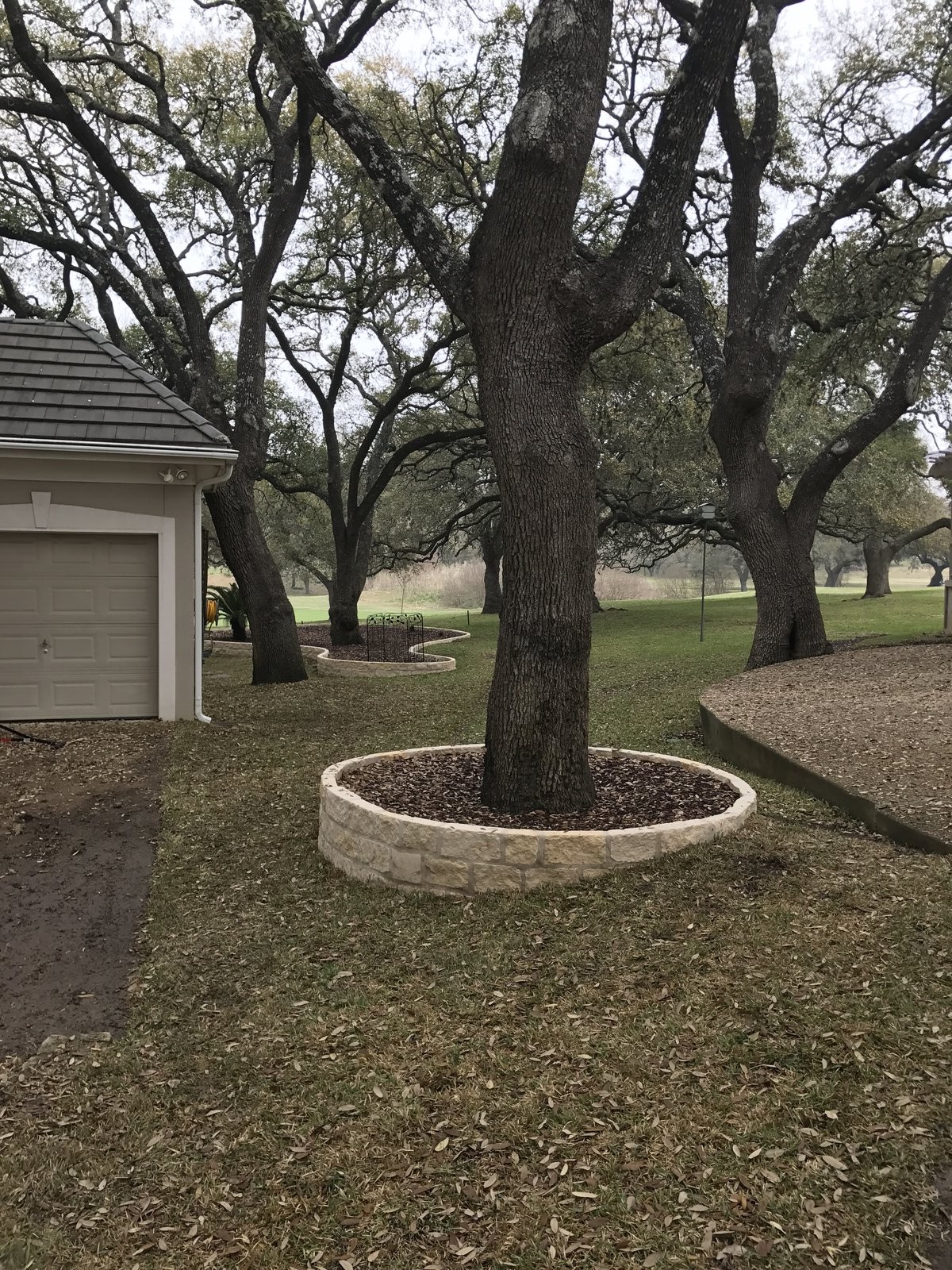 Stone and gravel yard