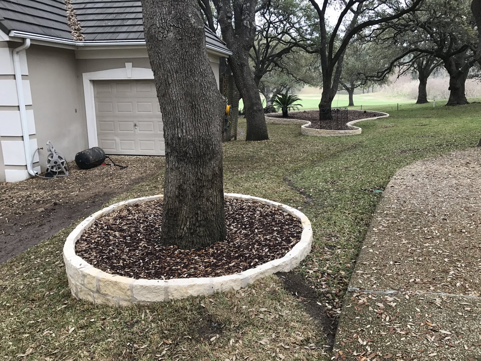 Completed outdoor living space