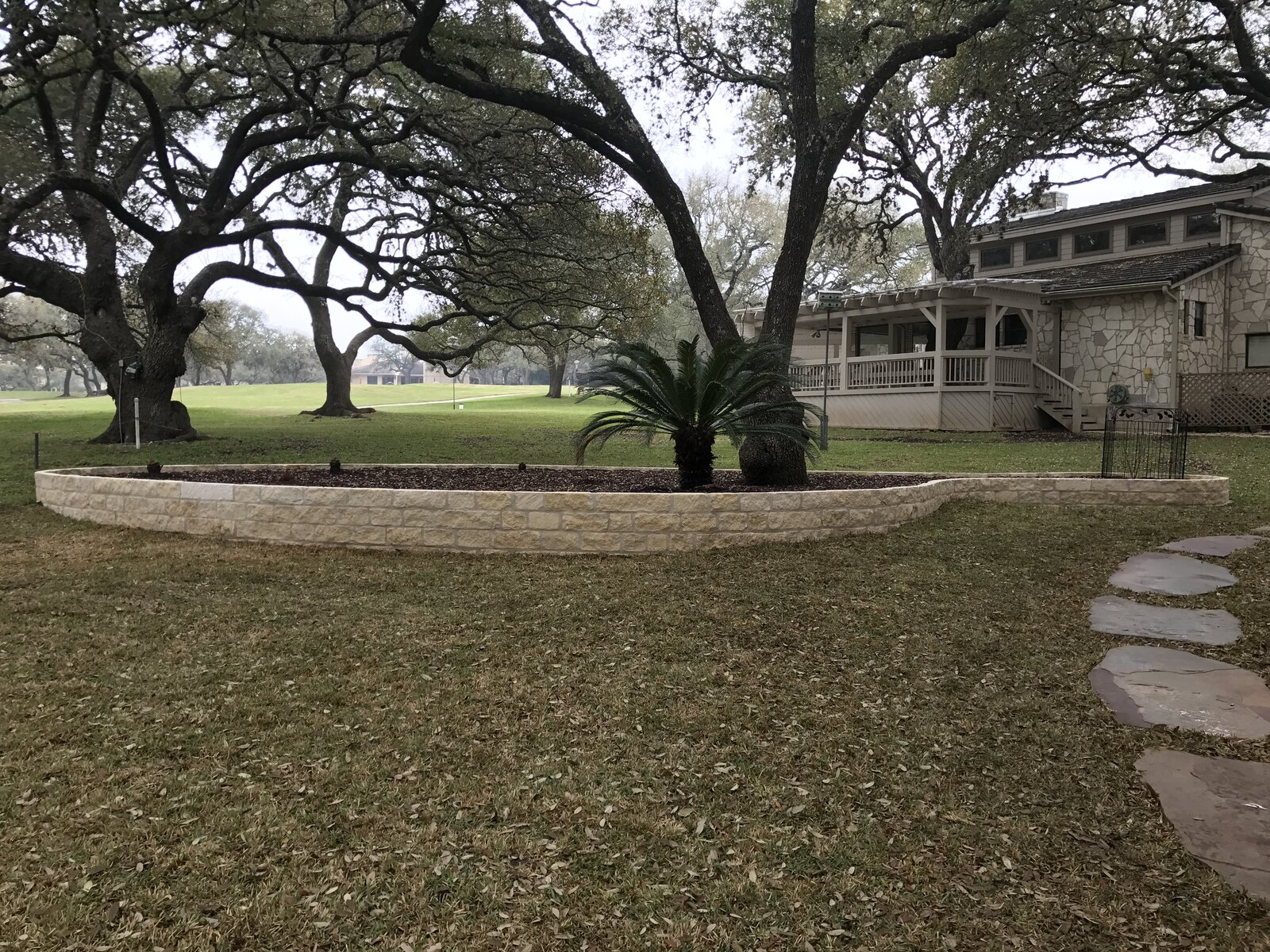 Stone and gravel yard