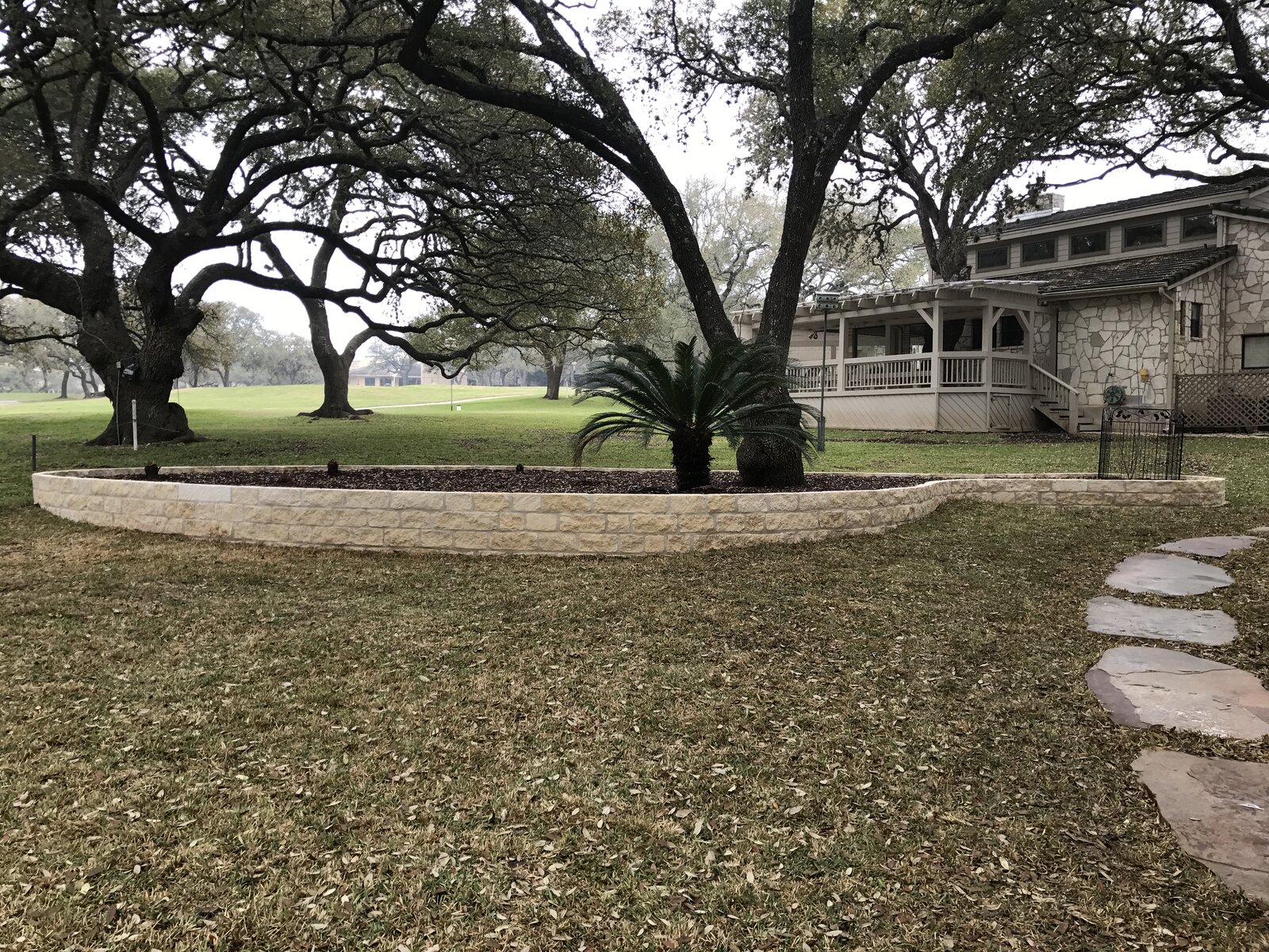 Hill Country landscape job