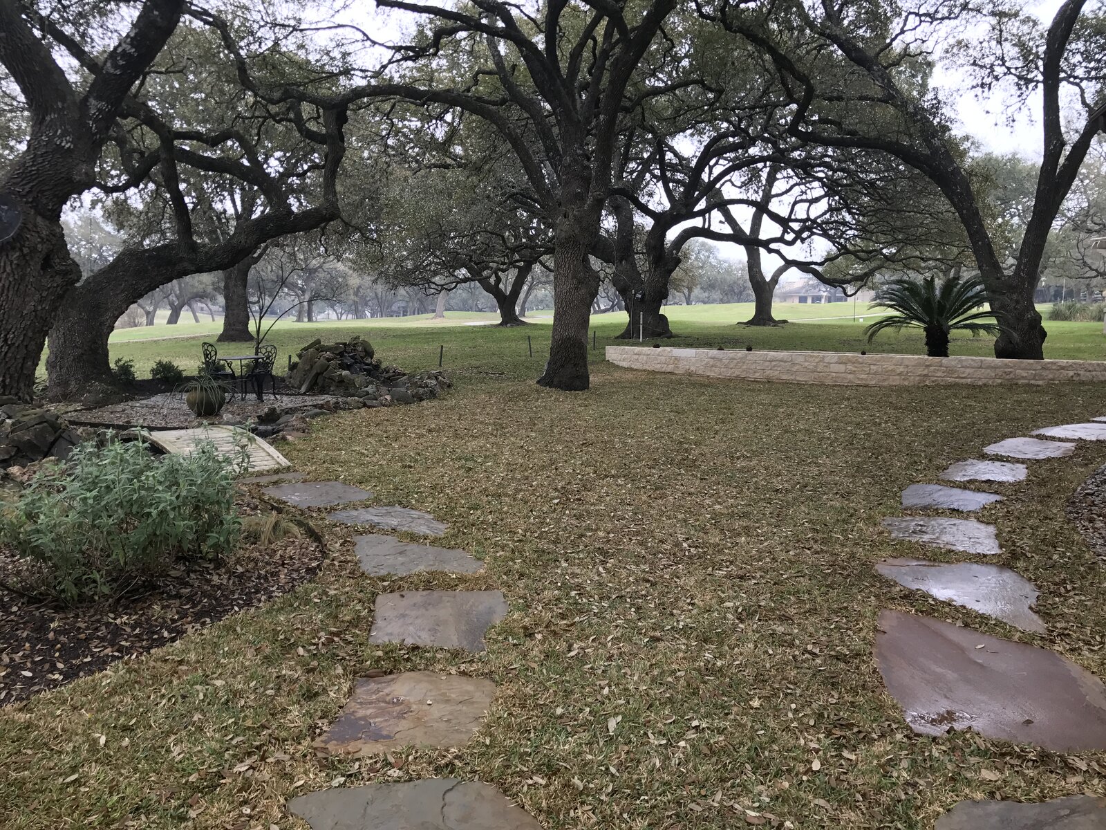 Completed outdoor living space