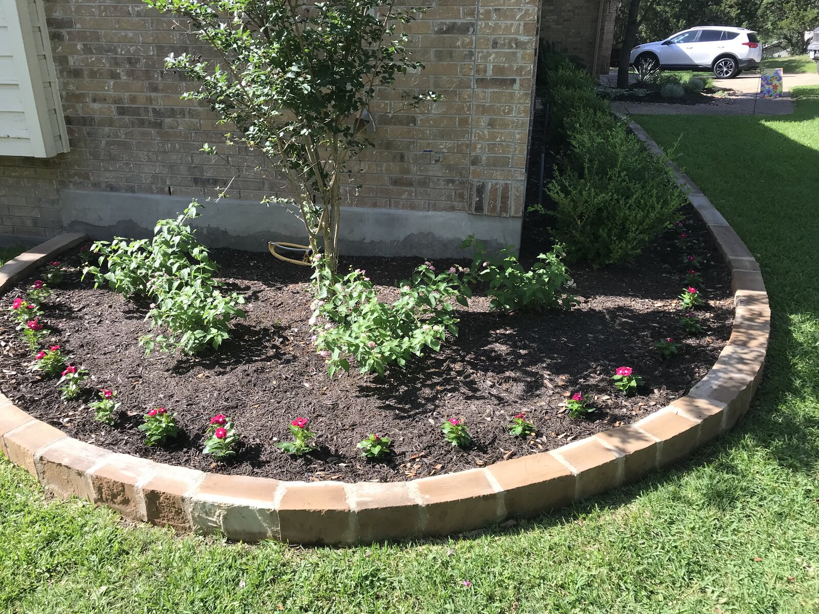 Finished landscaping job