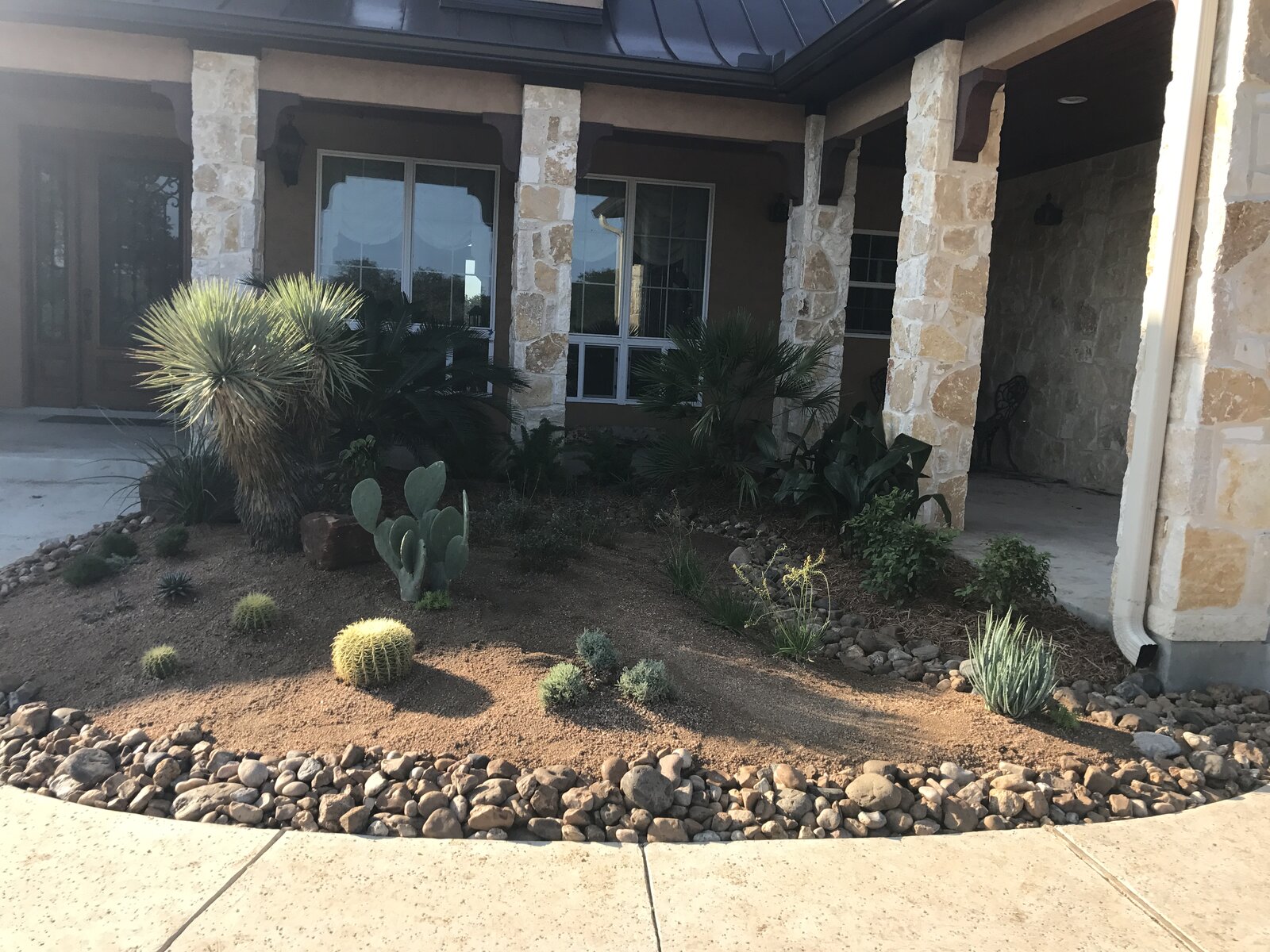 Hill Country landscape job